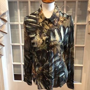 24 hour sale! EUC ST. John silk blouse